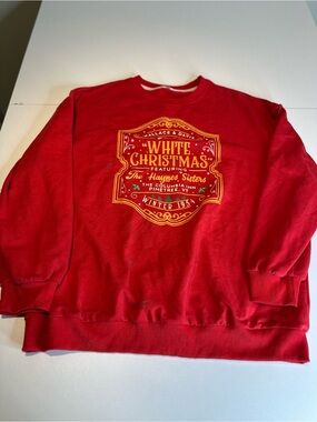 Red 'White Christmas' Graphic Crewneck Sweater